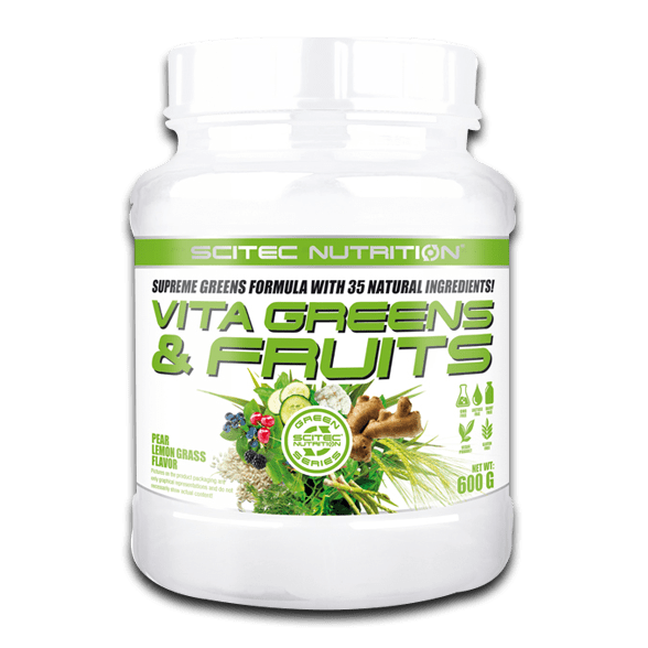 Scitec Nutrition Vita Greens and Fruit (600g) Pear and Lemongrass