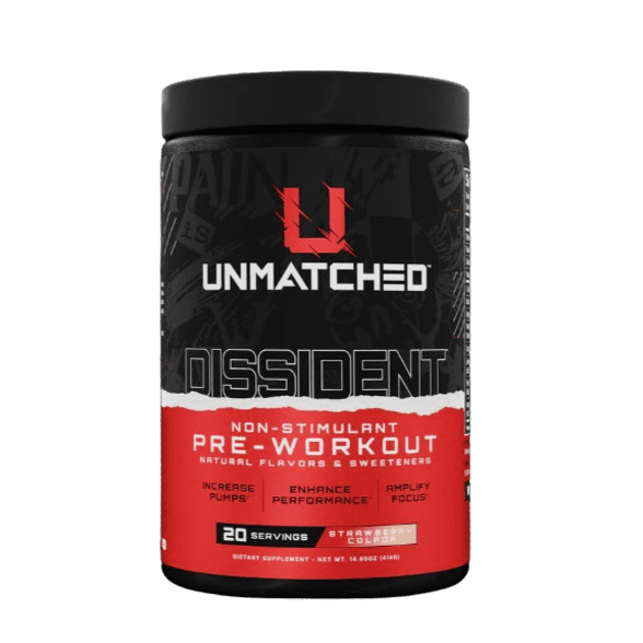 UNMATCHED Dissident-Non Stim Pre-Workout (420g)